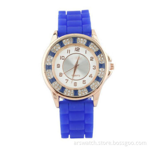 Silicone Analog Watch, Plastic Case with Silicone Band, Japan Quartz Movement, Colorful BandNew
